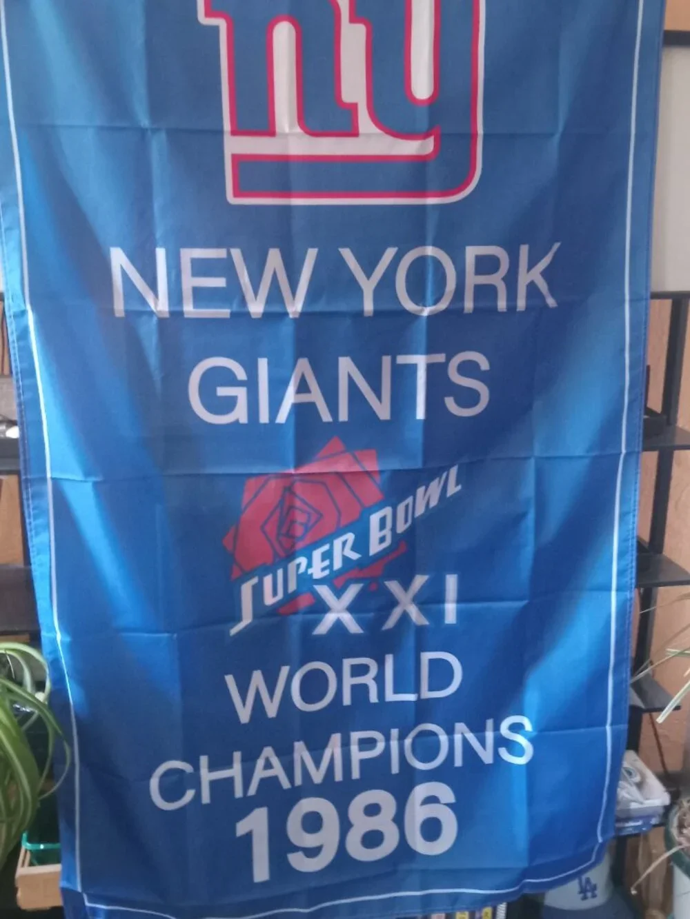 New York Giants 3x5 Flag Set of 4 Super Bowl Championship Banners NFL Bundle
